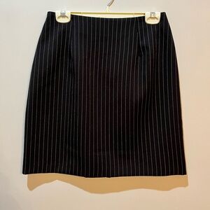Pinstripe Work Skirt